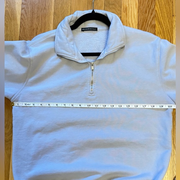 0162 - Brandy Melville Lavender Quarter-Zip Sweatshirt - Picture 7 of 8